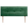 DHOME Upholstered Headboard with Natural Wool Finish and Buttons, Green Wool, 145 x 105 cm (140/135) view 4