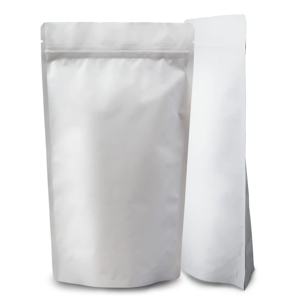 Lacers Kraft Paper Stand-Up Pouches with Zip Closure, Aluminum-Free, Resealable