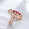 YAHOYA Trend 585 Rose Gold Ring for Women with Natural Horse-Eye Zircon view 4