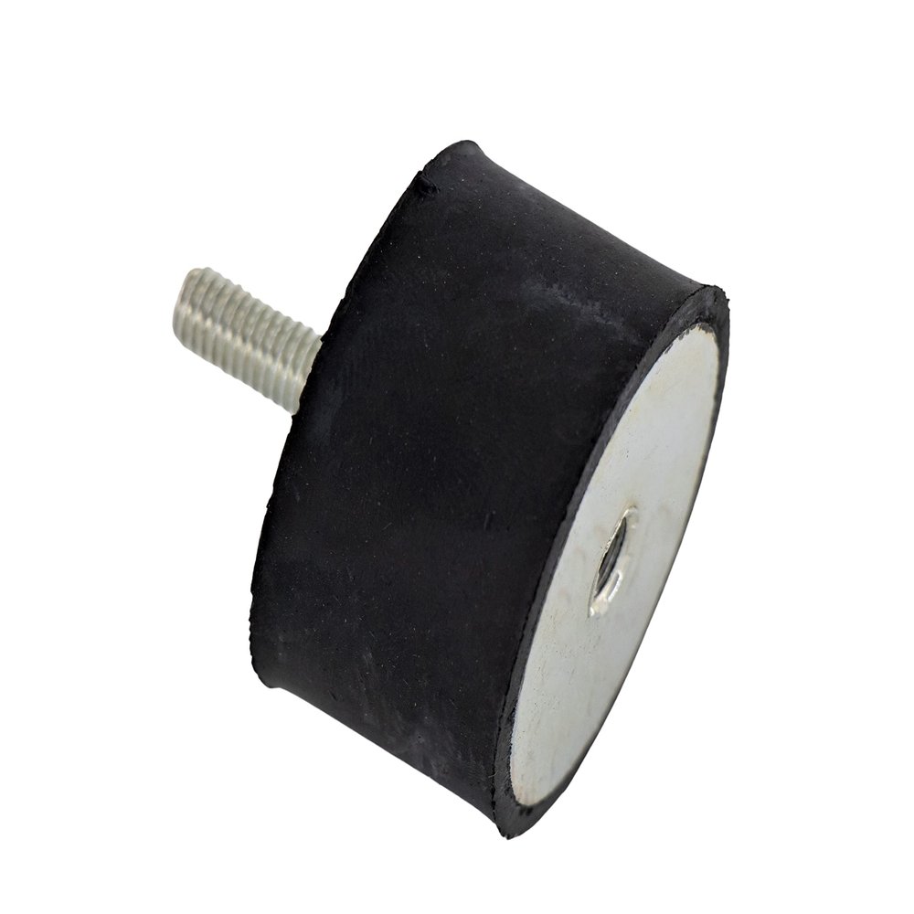 Rubber Buffer Type B, 40 × 30 mm, 55 Shore A, M8 Internal Thread & Threaded Stud