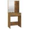 Bussandri Exclusive - LED Vanity Table, Smoked Oak, 60 x 40 x 140 cm view 3
