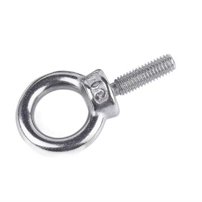 1/5 pcs 304 Stainless Steel Eye Bolts, M3–M10, 10–100 mm (5PCS, 25 mm, M4)
