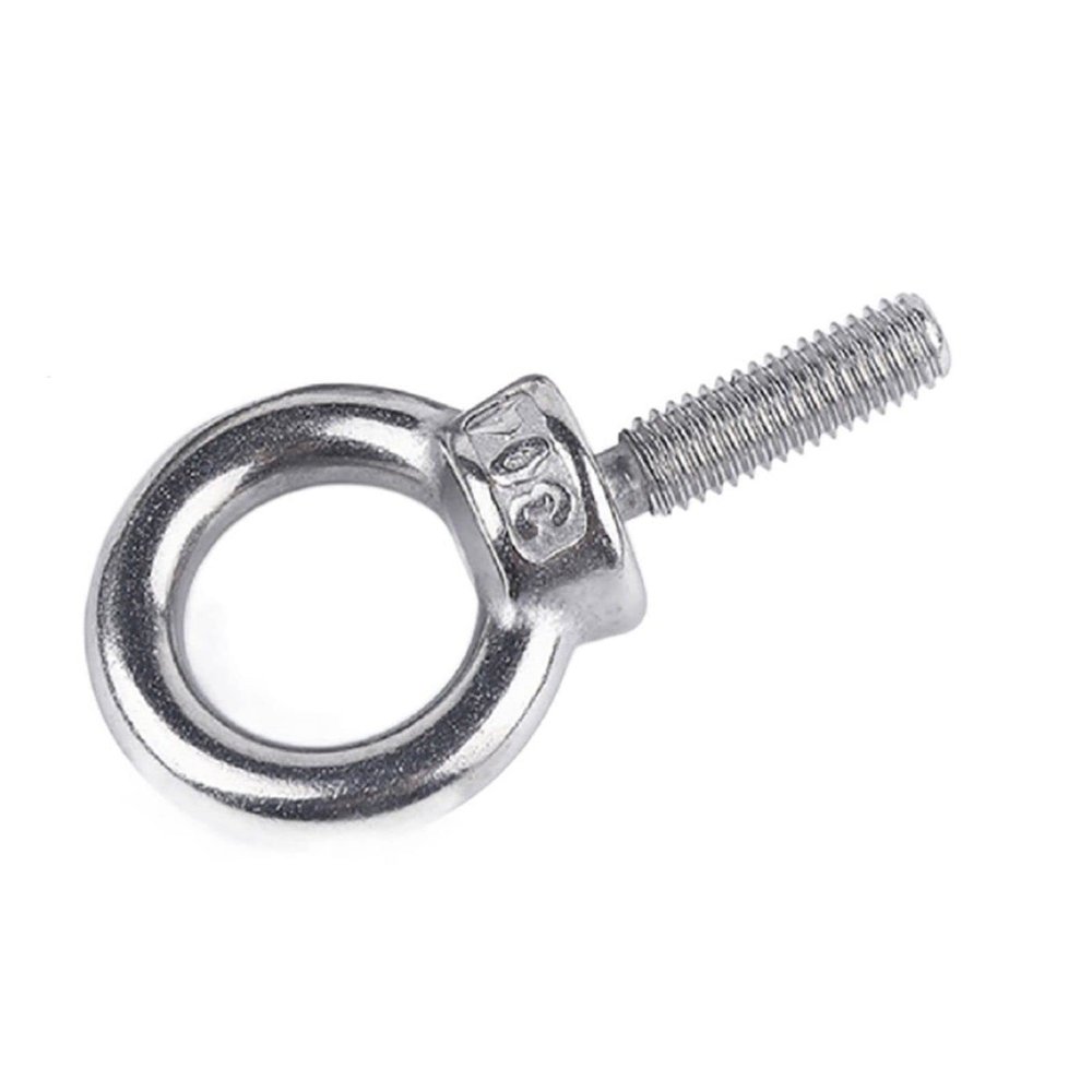 1/5 pcs 304 Stainless Steel Eye Bolts, M3–M10, 10–100 mm (5PCS, 25 mm, M4)