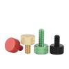 ELSAIL 5-Piece M3/M4/M5/M6 Colored Aluminum Thumb Screws, Metric Coarse Thread, Computer Case DIY (Cool Black, 6 mm/M6) view 2