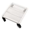 Square Plant Caddy on Wheels, White, 40 x 45 cm view 1