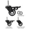Square Plant Caddy on Wheels, White, 40 x 45 cm view 4