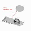 304 Stainless Steel Hasp Lock with Padlock and Screws for Doors, Gates, Cabinets, Chests, and Windows, Silver view 4