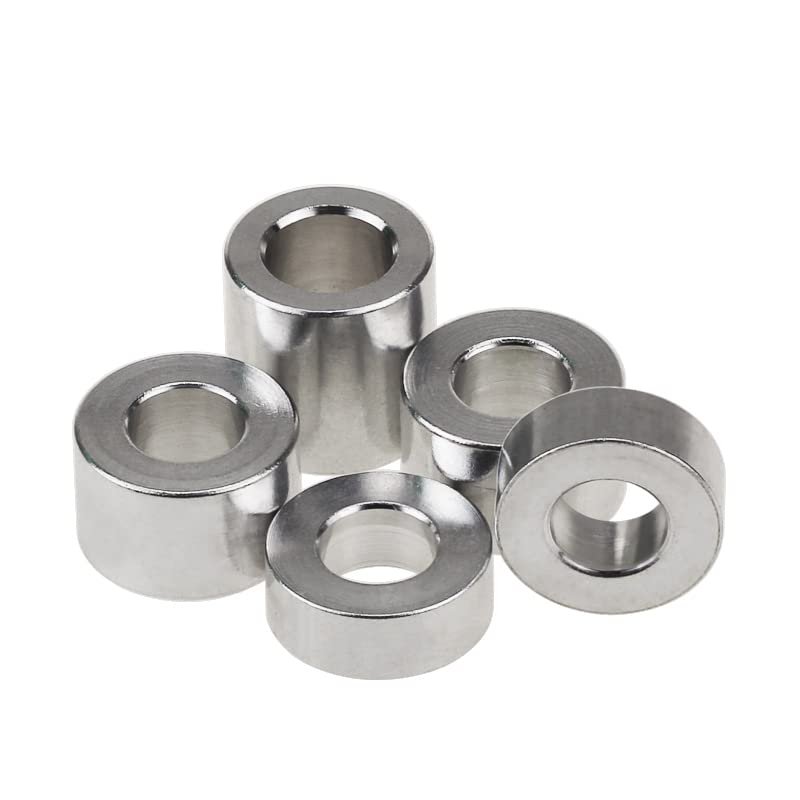 10/5-Piece CNC Aluminum Bushing Seals, M3–M10 Flat Washers, M8 × 16 × L, 5 mm Length