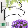 SNAIL GARDEN Plant Hanger Brackets, 2-Pack, 27 cm, Black view 1