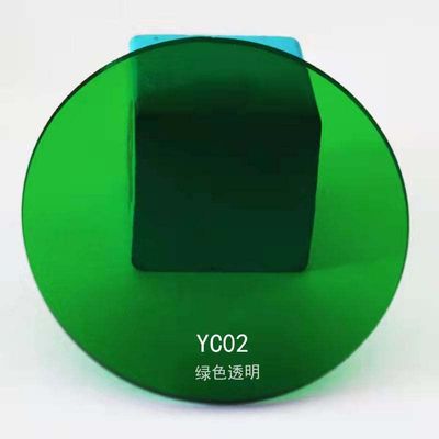 WALNUTS Round Translucent Colored Acrylic PMMA Sheet for Display Projects and Weddings (Color: Transparent Green, Size: 200 mm Diameter, 2 Pieces)