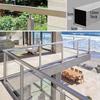 OKUOKA Stainless Steel Handrail Glass Panel Balustrade Black Post for Stairs, Balconies, Pool Fences, 60/85/90/95/115/125/130 cm view 2
