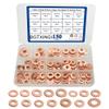 BGTXINGI 150-Piece 15-Size Copper Flat Washer Assortment Box view 1
