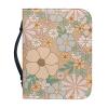 SEANATIVE Floral Bible Cover, Bible Holder and Organizer, PU Leather for Women and Girls view 2