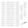 500 Small White Jewelry Price Tags, 26 x 12 mm view 1