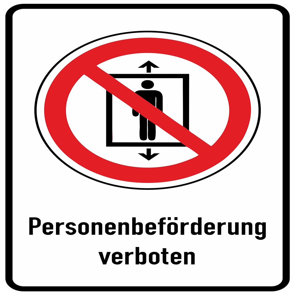 Daged No Passenger Transport Sticker 23 x 16 cm, ISO 7010-P027, T-170