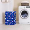 Laundry Basket with Handles, Nautical Blue Lifebuoy, Large, Customizable view 2