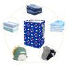 Laundry Basket with Handles, Nautical Blue Lifebuoy, Large, Customizable view 4