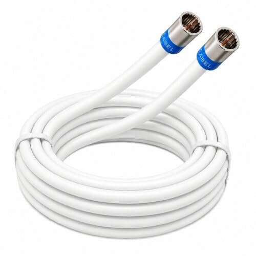 Vodafone Station Cable Router Network Connection Cable, Premium 8K, Cabelcon F-Quick, White, 1 m