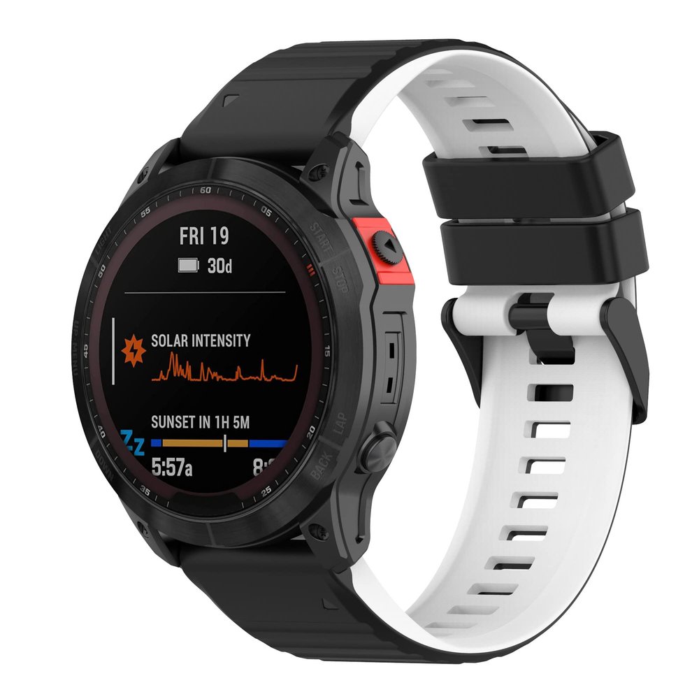 Sport Band Compatible with Garmin Fenix 7 and Fenix 6, Soft Waterproof Silicone