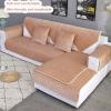 YWQJL Velvet Sofa Cover, Camel, 90 x 90 cm view 2