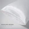 Solid Color Silky Satin Pillowcase, Beige, USA Full (20 x 26 in) view 3