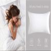 Solid Color Silky Satin Pillowcase, Beige, USA Full (20 x 26 in) view 4