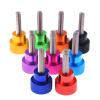 WILLWA 2-Piece Aluminum Knurled Screw, M3×27, Green view 2