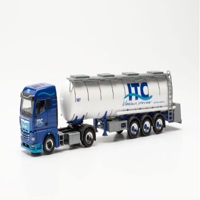 Herpa MAN TGX GM Food Tanker Semi-Trailer ITC Model, 1:87 Scale