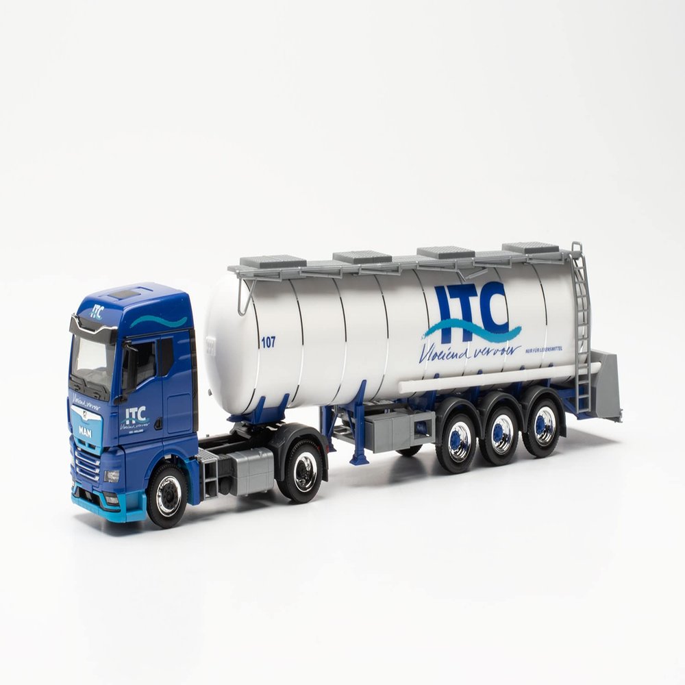 Herpa MAN TGX GM Food Tanker Semi-Trailer ITC Model, 1:87 Scale