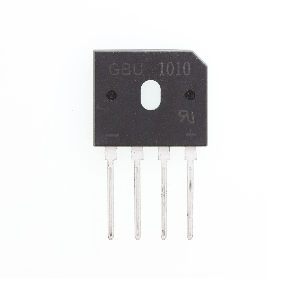 10-Pack GBU1010 10 A 1000 V Glass-Passivated Bridge Rectifier Diodes