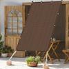 Rectangular Garden Sun Shade Sail 5.5 x 9.5 m, HDPE Breathable UV Protection, Brown view 1
