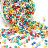 300-Piece 4 mm Round Glass Seed Beads, Light Peach view 3