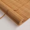 zhijiaqian456 Bamboo Roller Blind, Sun and Privacy Protection, Cord-Operated, Customizable (85 x 100 cm) view 1