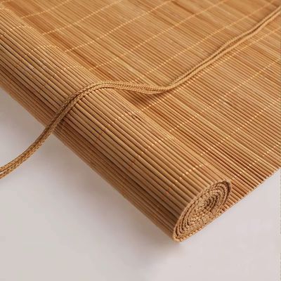 zhijiaqian456 Bamboo Roller Blind, Natural Bamboo, 75 x 120 cm