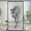 Privacy Window Film, Static Cling, No Adhesive, Decorative Leopard Pattern, 60 x 120 cm view 1