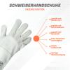 RODOPI FIREWELD-Protect Welding Gloves, 1–10 Pairs, Sizes 8–11, Split Cowhide, EN 12477 Type A, 33 cm view 4