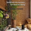 XIGOUZIQU Bamboo Roman Blinds, Cordless Reed Roll-Up Shade, Decorative/Waterproof/Breathable, for Home and Garden (W80 x H130 cm/32 x 51 in) view 2