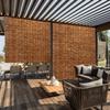 XIGOUZIQU Bamboo Roman Blinds, Cordless Reed Roll-Up Shade, Decorative/Waterproof/Breathable, for Home and Garden (W80 x H130 cm/32 x 51 in) view 3