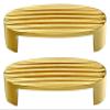 Brass Wardrobe and Kitchen Cabinet T-Bar Pull Handles, 2-Pack, Gold, 16 mm/0.6 in view 1