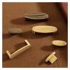 Brass Wardrobe and Kitchen Cabinet T-Bar Pull Handles, 2-Pack, Gold, 16 mm/0.6 in view 3