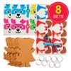 Baker Ross FX731 Hero Mix-and-Match Dog Keyring Kits - 8-Pack, Foam Craft Kits for Kids view 2
