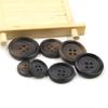 Jeans Button Pins, Pants Waist Tighteners & Extenders, 10-Piece Set, 4-Hole Horn-Pattern Resin Buttons, 25 mm view 3