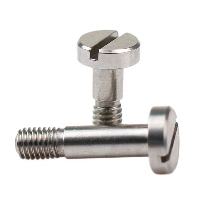 BELLAY 2-Pack M3 Slotted Shoulder Screws, Shaft Shoulders, Limit Stops, Screw Plugs, Bolt Rods, 3 mm Diameter, 3–20 mm Length (Size: M3 × 6 mm × D3 × 6 mm)