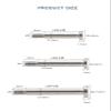 BELLAY 2-Pack M3 Slotted Shoulder Screws, Shaft Shoulders, Limit Stops, Screw Plugs, Bolt Rods, 3 mm Diameter, 3–20 mm Length (Size: M3 × 6 mm × D3 × 6 mm) view 2