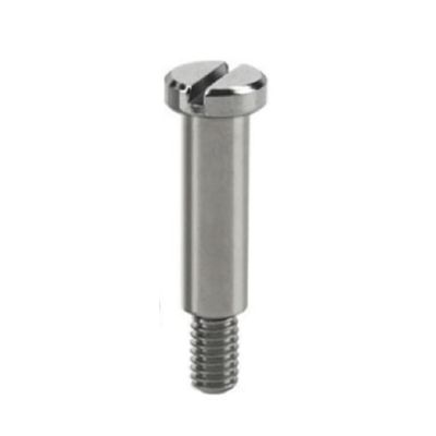 1-Piece M3/M4 Partially Threaded Shoulder Screw, 303 Stainless Steel, Slotted, 4–40 mm Length