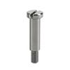 1-Piece M3/M4 Partially Threaded Shoulder Screw, 303 Stainless Steel, Slotted, 4–40 mm Length view 1