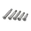 1-Piece M3/M4 Partially Threaded Shoulder Screw, 303 Stainless Steel, Slotted, 4–40 mm Length view 4