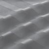 TOPICK Striped Sheer Bistro Curtains, 2-Piece Set, 90 x 90 cm, Gray view 4