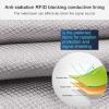 Military-Grade Copper-Nickel Faraday Shielding Fabric, 1 m, Silver view 2