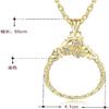 ANVALI Handheld and Pendant Magnifier with Light for Reading Newspapers, Gold view 3